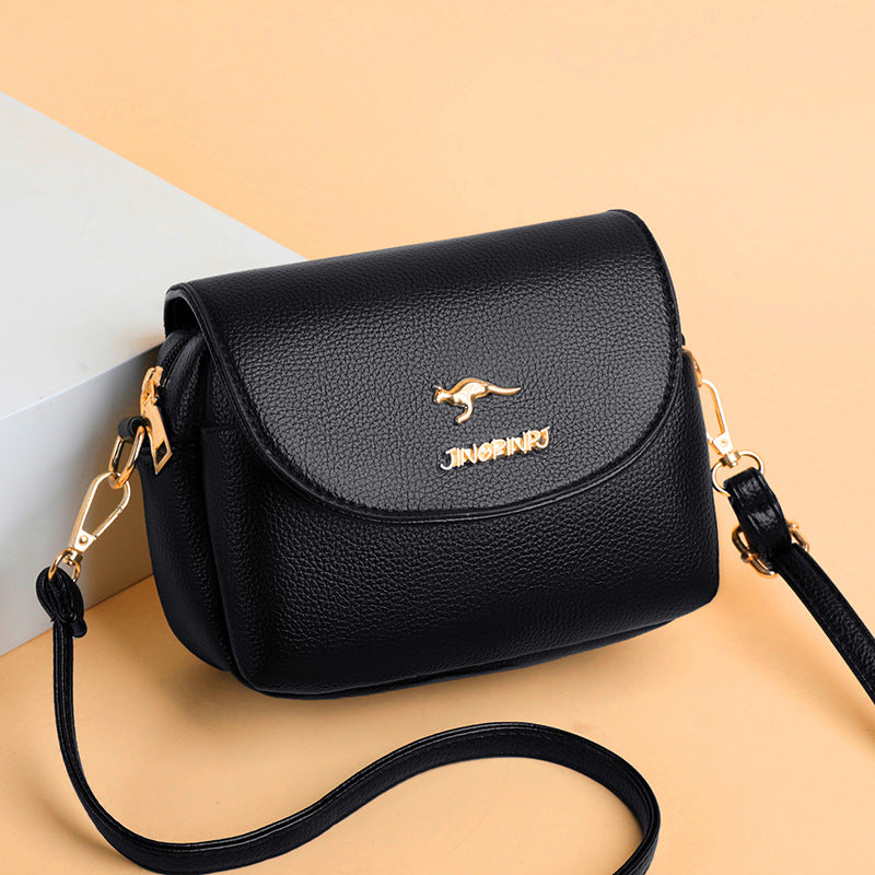 Women's Western Style Soft Leather Versatile Fashion Crossbody Bags