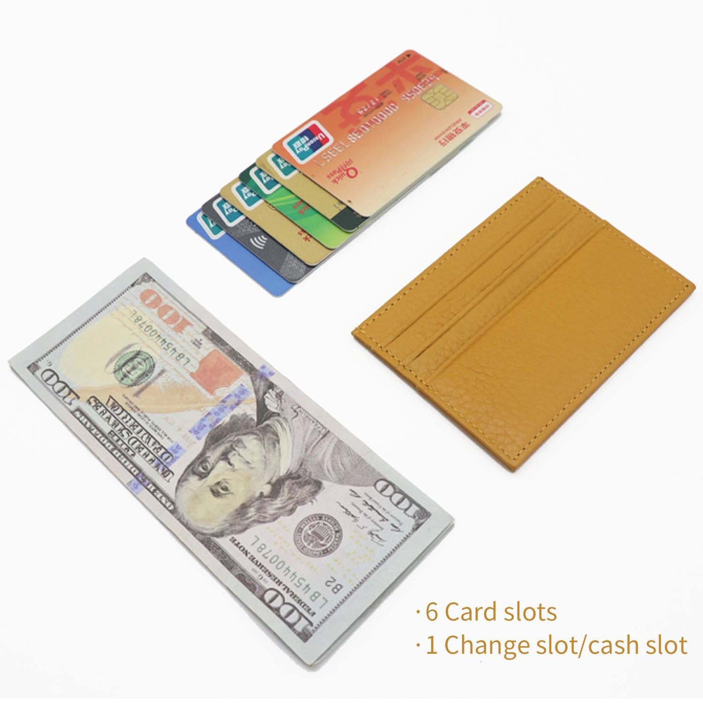 Attractive Leather Document First Layer Cowhide Card Holder