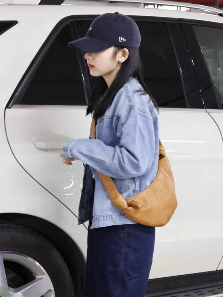 Women's Croissant Sheepskin Niche French Style Dumpling Bags