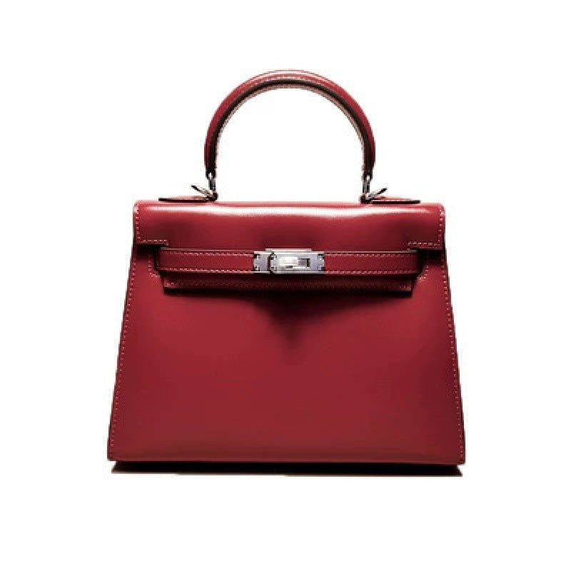 Women's Leather Cowhide Kelly Second Generation One Handbags