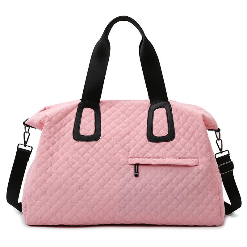 Large Capacity Rhombus Dry Wet Separation Travel Bags