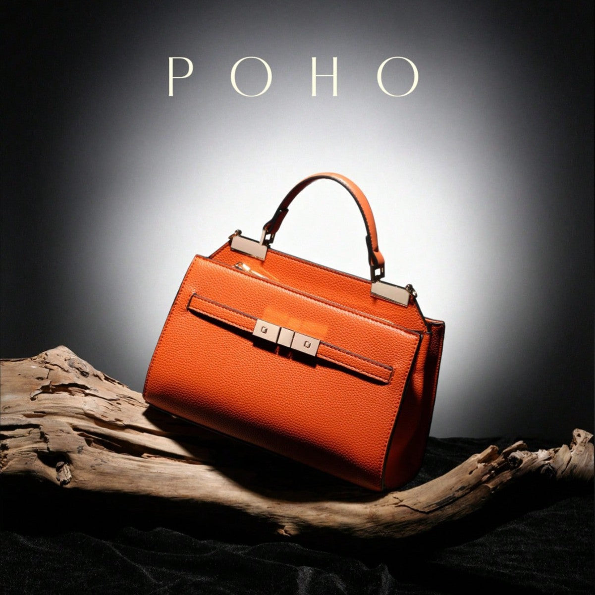 Classy Women's Portable Litchi Pattern Kelly Bags