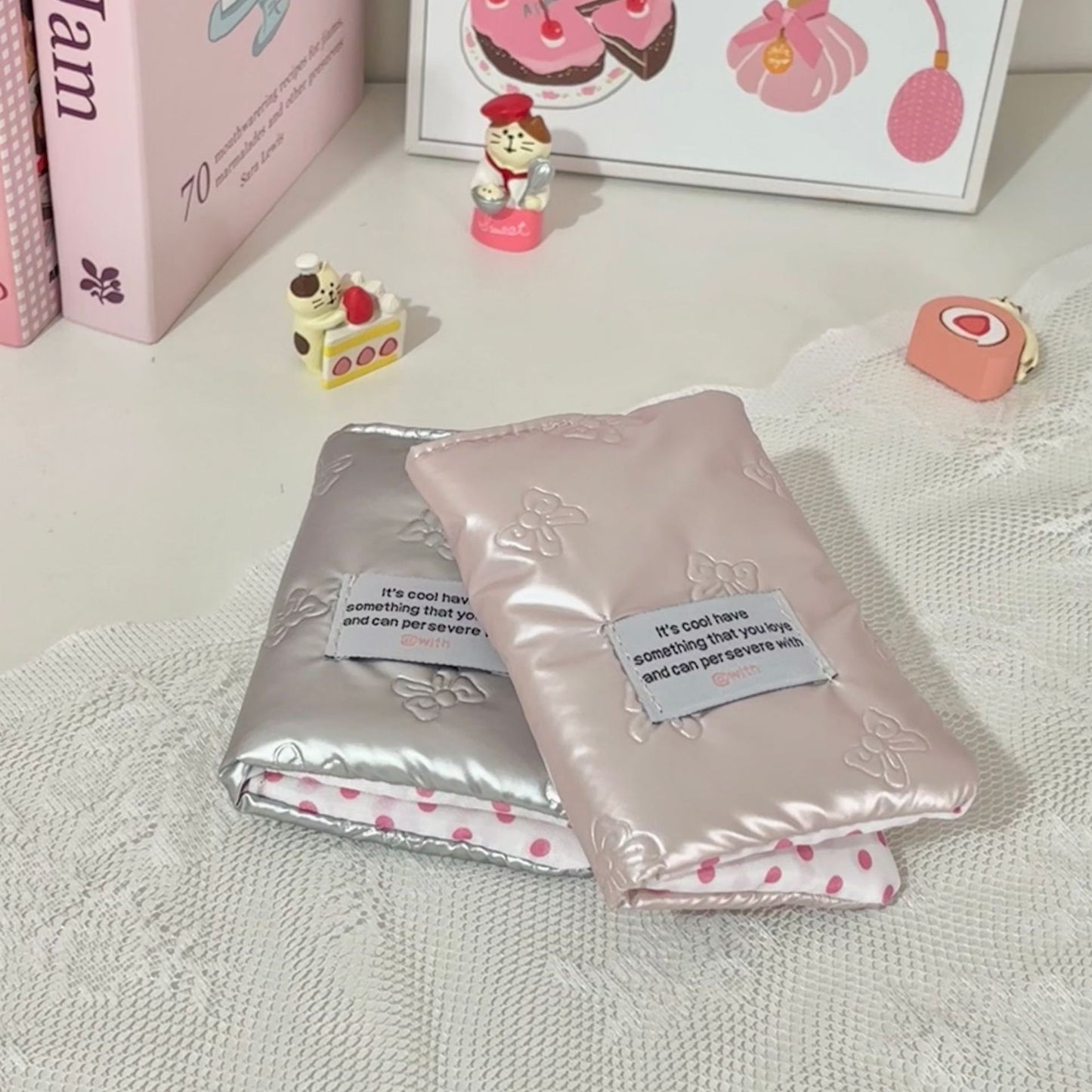 Style Pink Bow Passport Cute Abroad Id Package