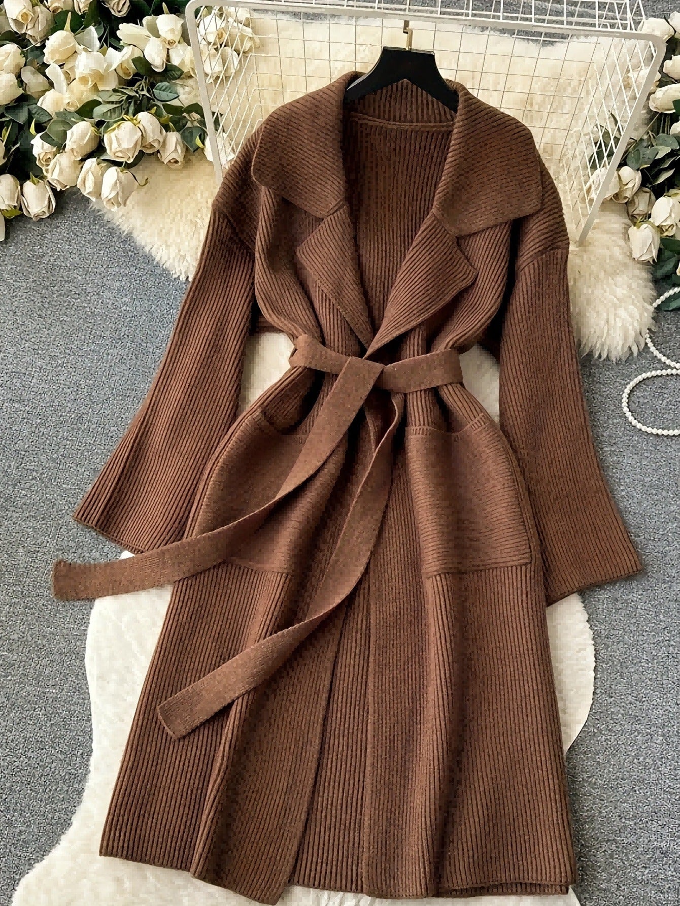 Women's Elegant Simple Long Fashion Knitted Knitwear