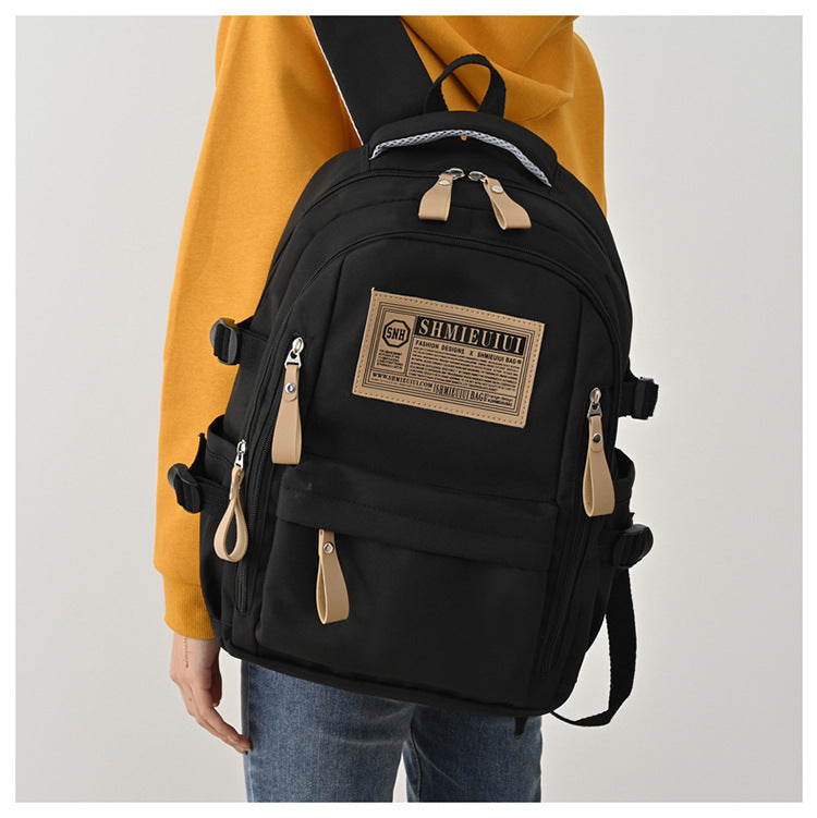 Large Capacity Letter Trendy Unisex Lightweight Backpacks