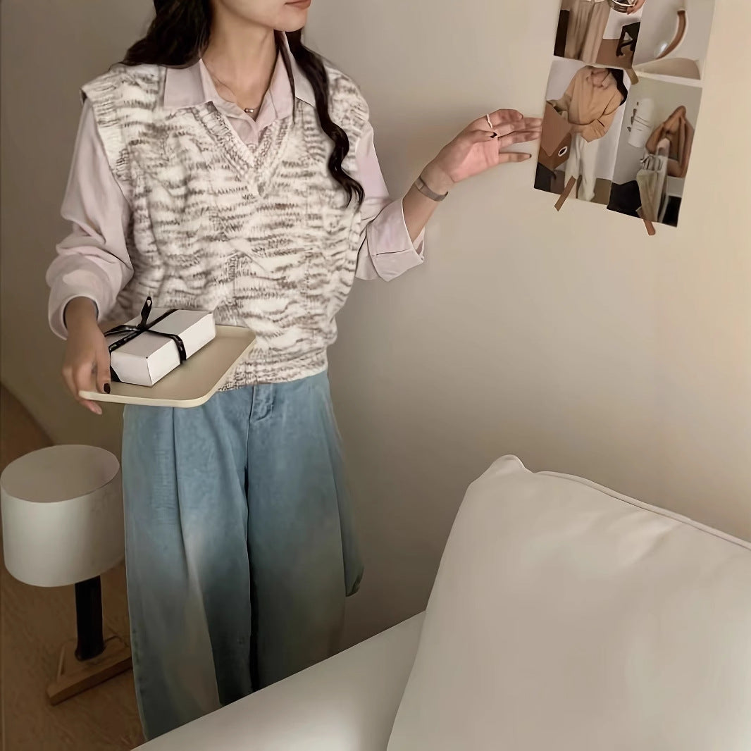 Durable Women's Style Colorful Wool Knitted Vests