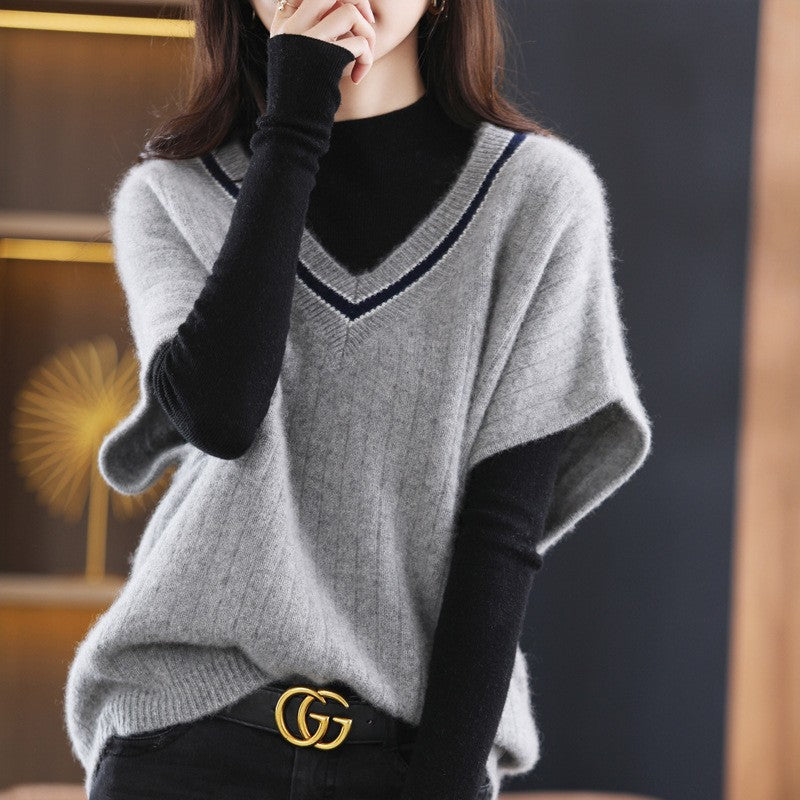 Creative Versatile Loose Batwing Sleeve Sleeveless Tops