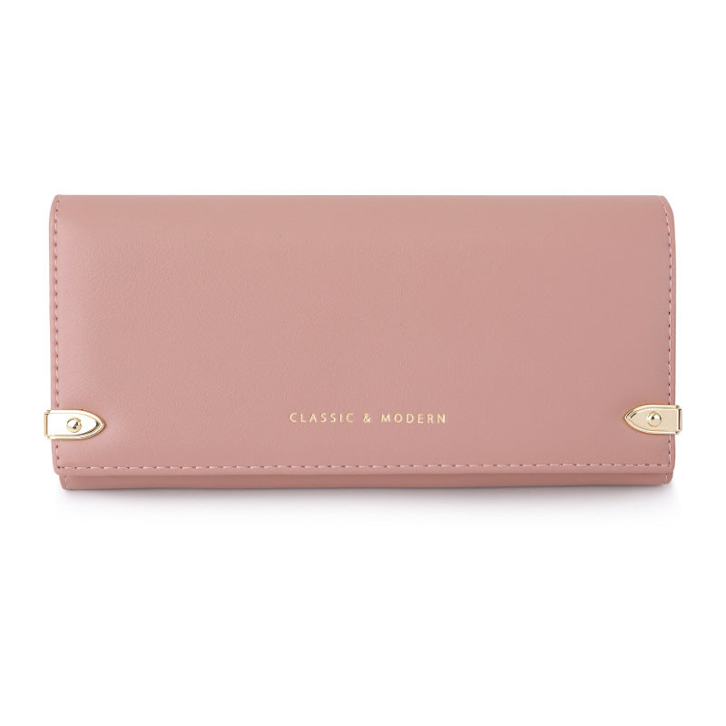 Women's High-grade Leather Long Storage Carrying Multiple Ladies Wallets