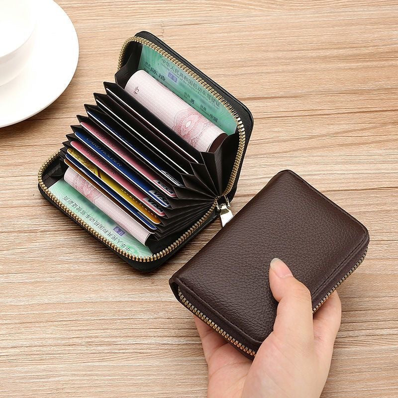 Women's Style Expanding Simple Fashion Personality Solid Card Holder
