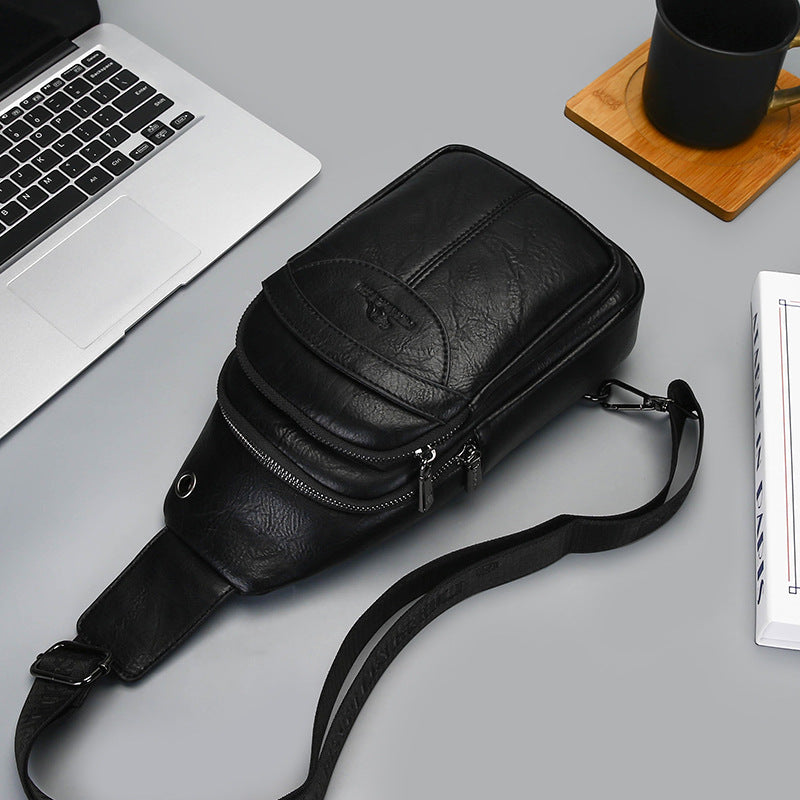 Men's Retro Commute Soft Leather Large Capacity Bags