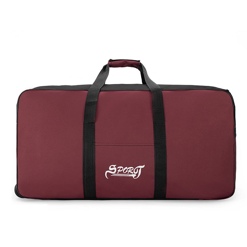Capacity Foldable Checked Accommodation Quilt Storage Travel Bags