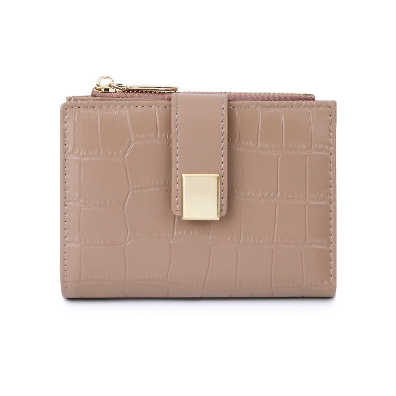 Women's Short Eastern European Crocodile Pattern Advanced Ladies Wallets