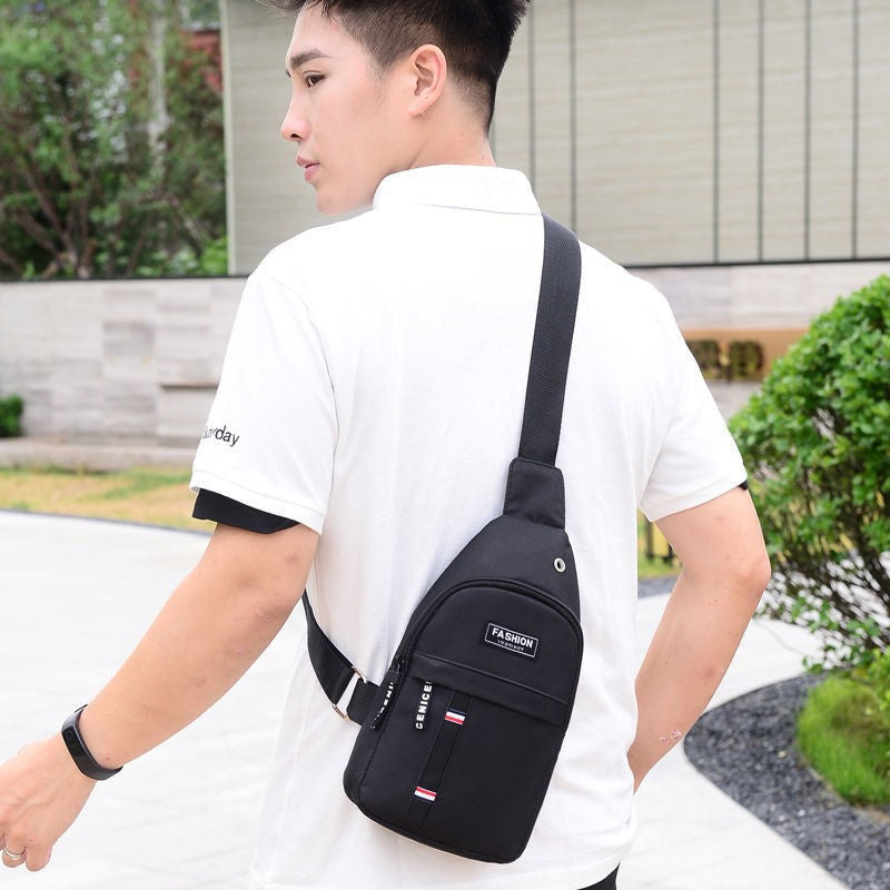 Men's Durable Oxford Cloth Korean Leisure Men's Chest Bags