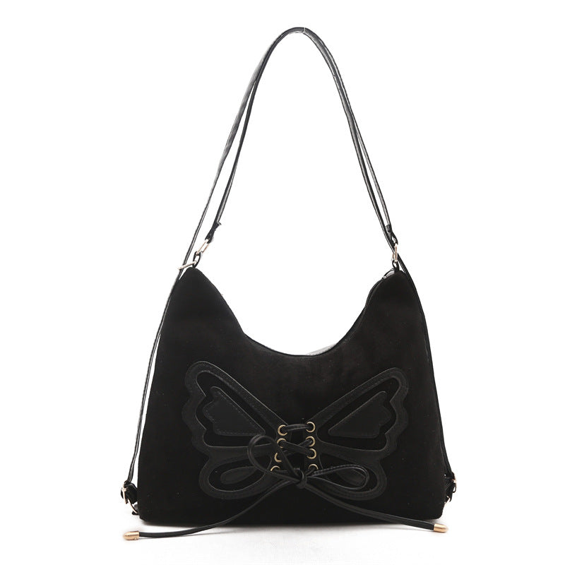 Women's Large Capacity Bow Retro Advanced Texture Tote Bags