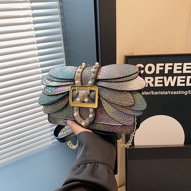 New Women's Vintage Chain Snake Pattern Bags