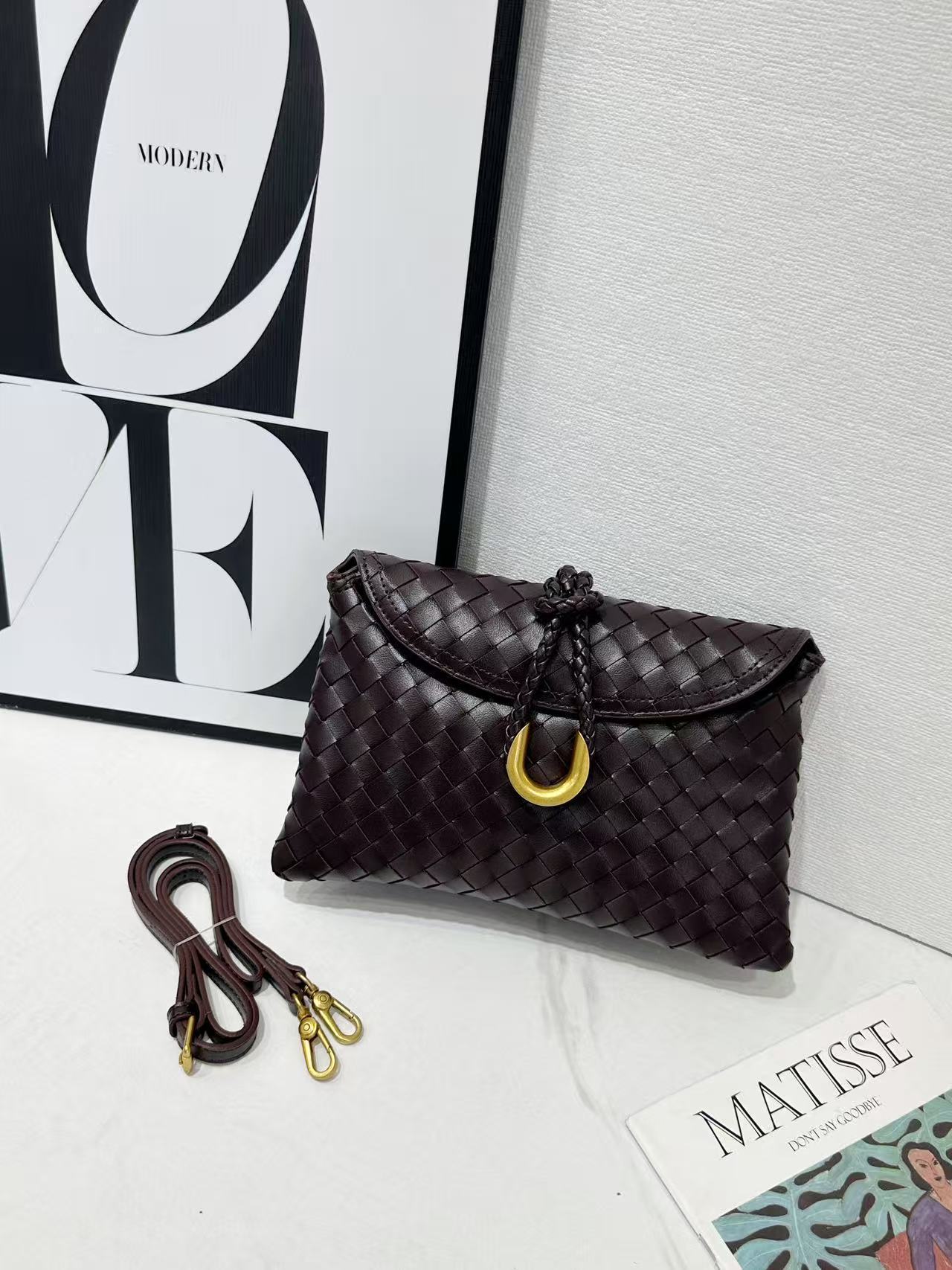 Casual Beautiful Classic Woven Dinner Envelope Small Square Bags