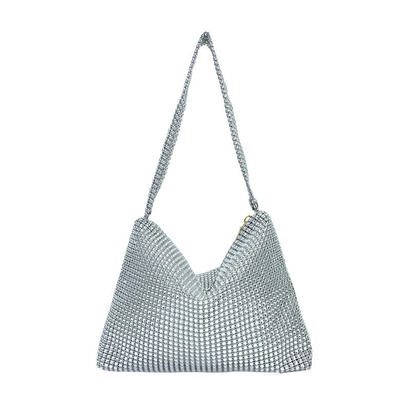 Women's Underarm Simple Fashion Clutch Color Rhinestone Evening Bags