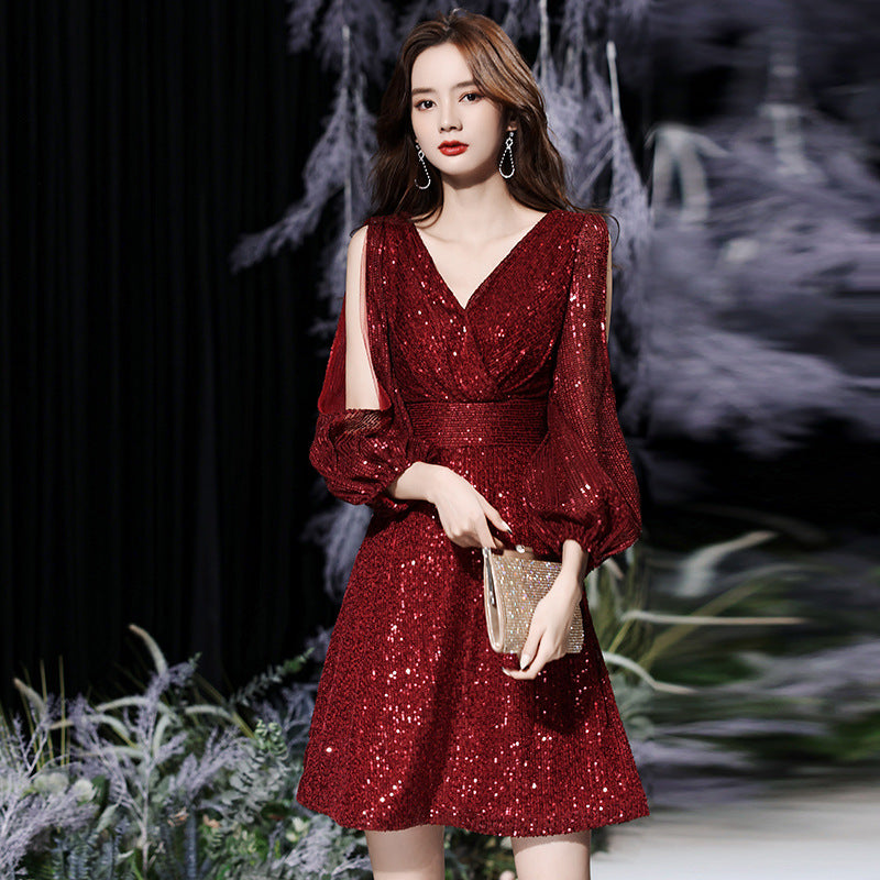 Women's Temperamental Little Dress Light Luxury Small Wedding Dresses