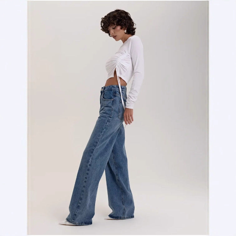 Women's Durable Popular Glamorous Russian Autumn Jeans