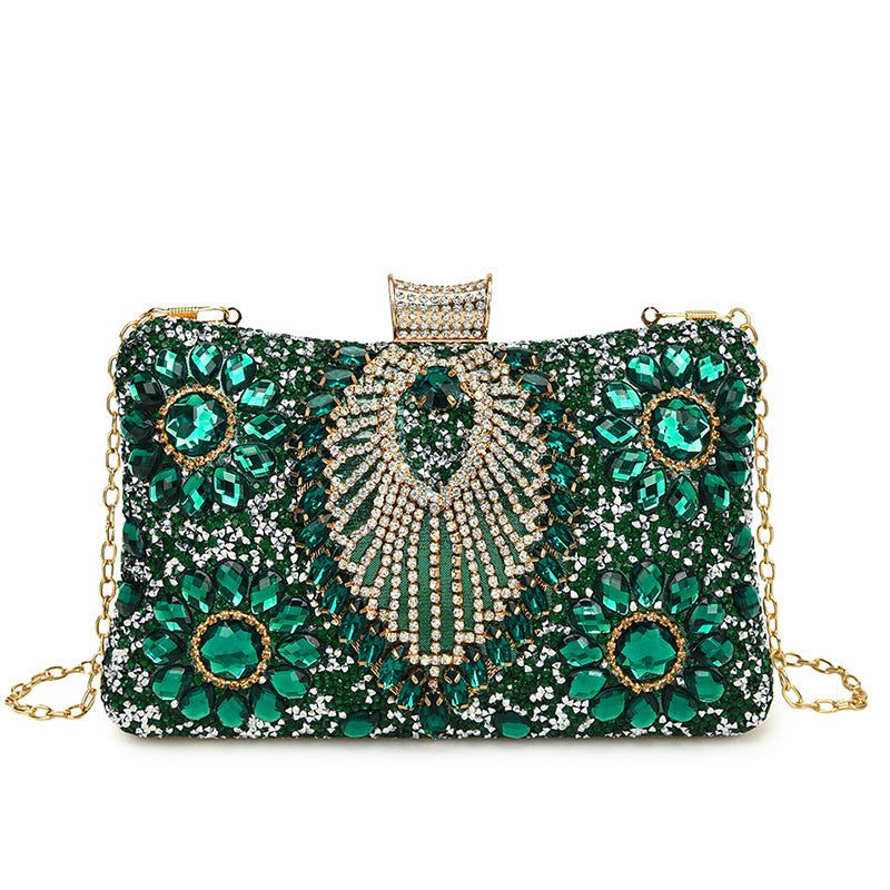 Women's Dinner Flash Light Diamond Female Clutch Evening Bags