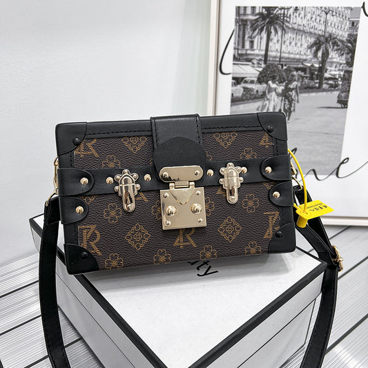 Fashion Box Trendy Retro Printed Mini Crossbody Bags