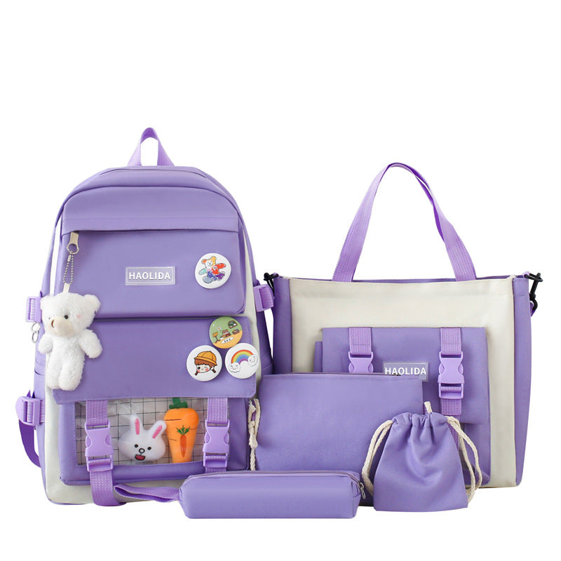 Set Primary Grade To Female Cute Backpacks