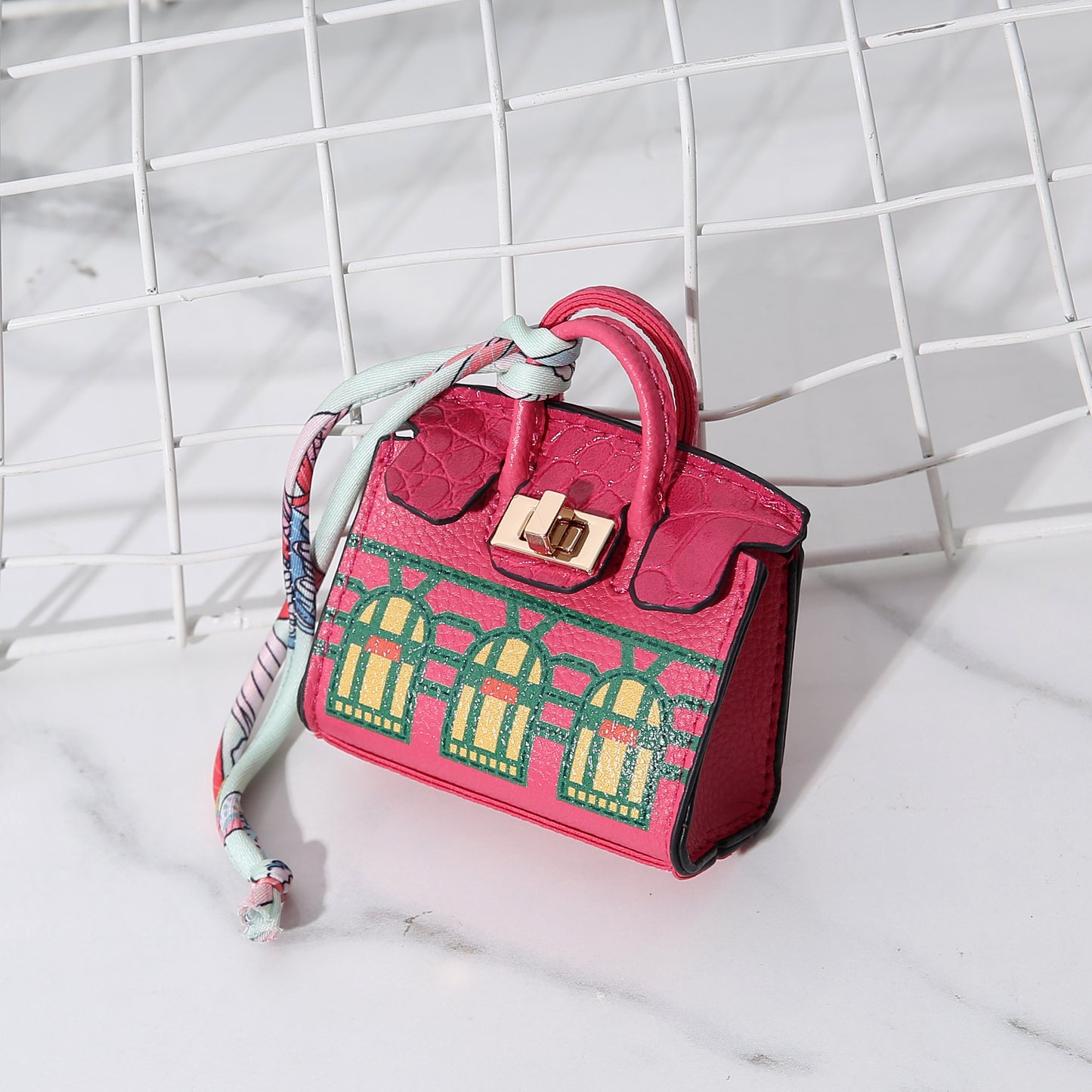 Mini House Portable Carrying Strap Headset Coin Purses