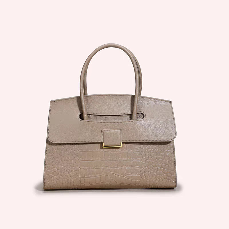 Women's Simple Stone Pattern Trendy High-grade Handbags