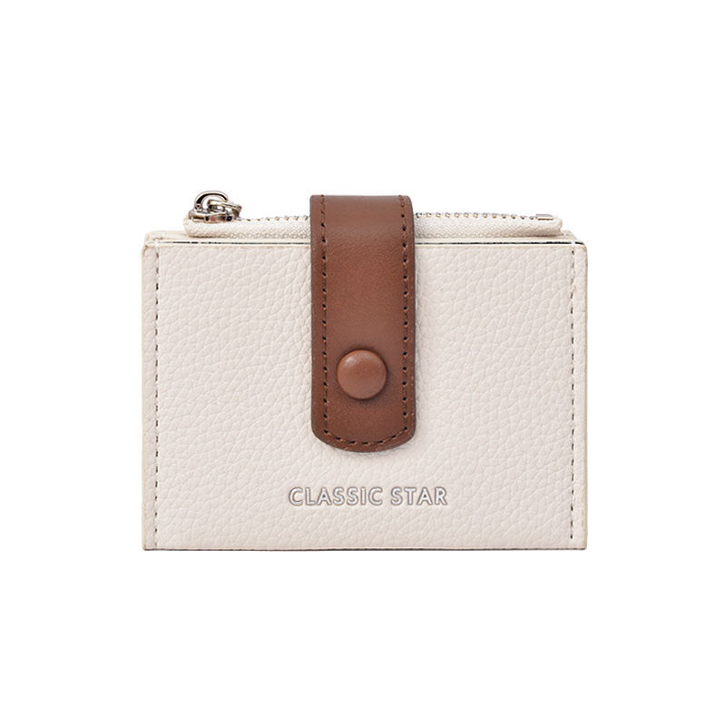 Korean Style Dopamine Color Matching Jump Simple Large Ladies Wallets