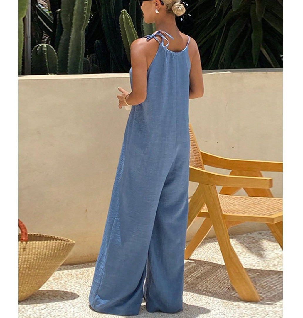 Fashion Women's Summer Commuter Sleeveless Jump Jumpsuits