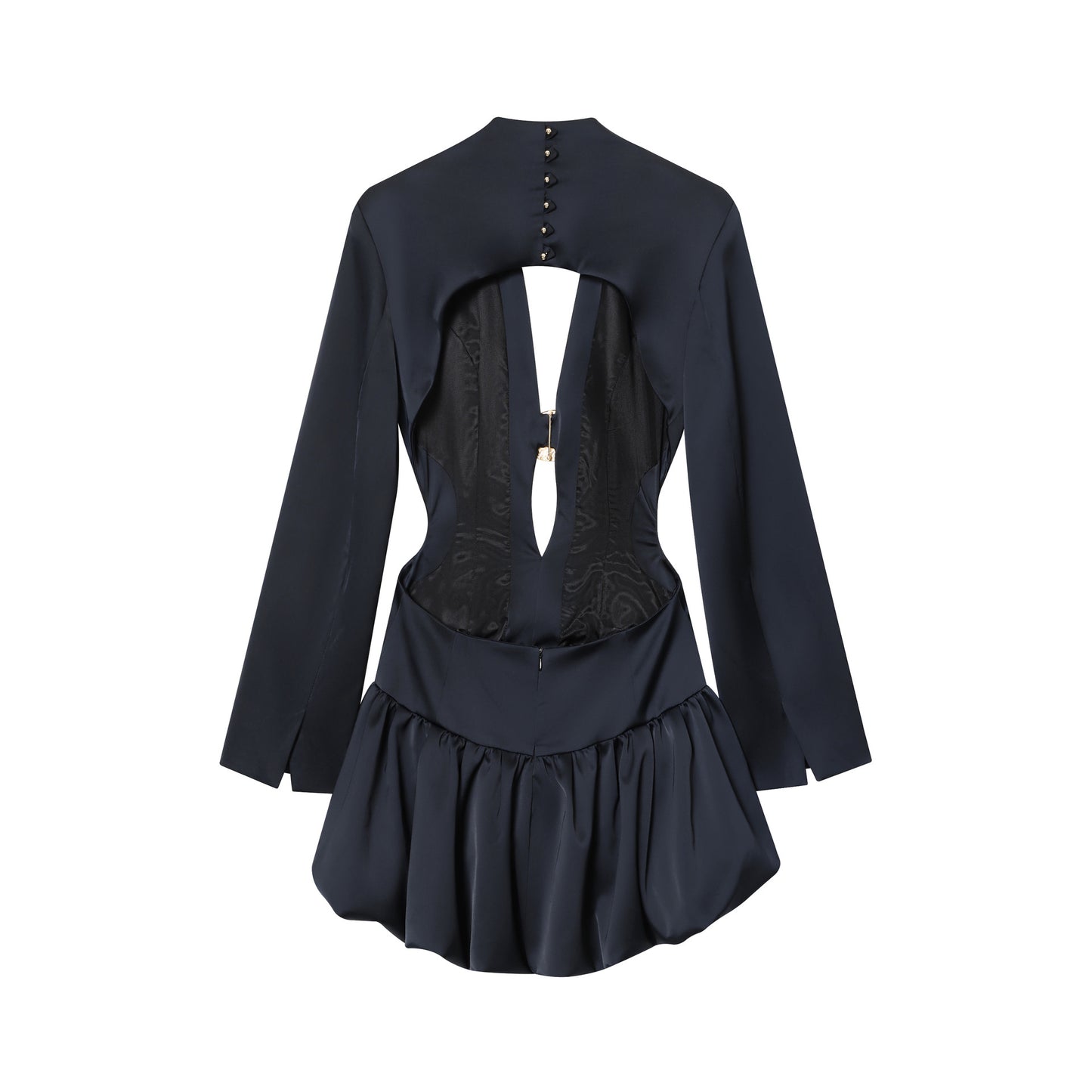 Women's Summer Graceful Fashionable Balloon Mini Polyester Dresses