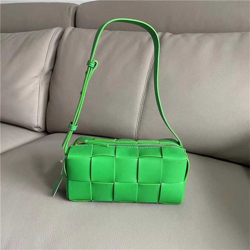 Woven Genuine Leather Advanced Texture Underarm Bags