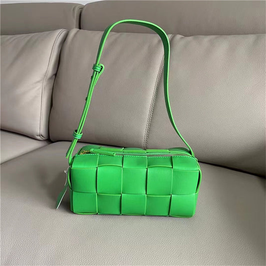 Woven Genuine Leather Advanced Texture Underarm Bags