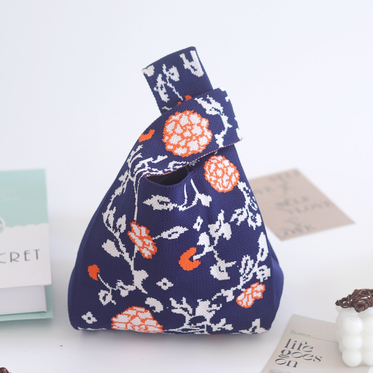 Women's Knitted Woven Vest Simple Gift Handbags