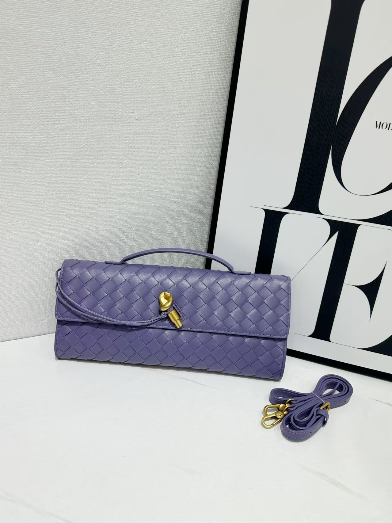 Fashion Elegant Hand-woven Hardware High-grade Leather Lock