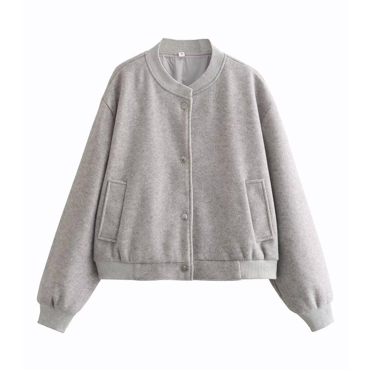 Women's Casual Long Sleeve Soft Bomber Coats