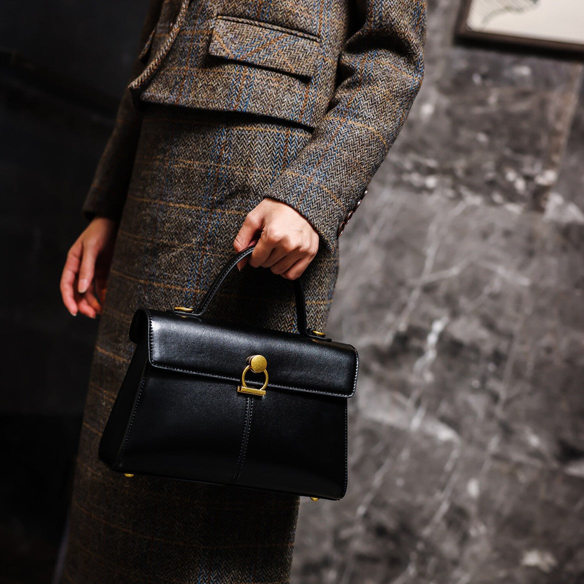 Women's Mild Luxury Retro Advanced Texture Commuter Handbags