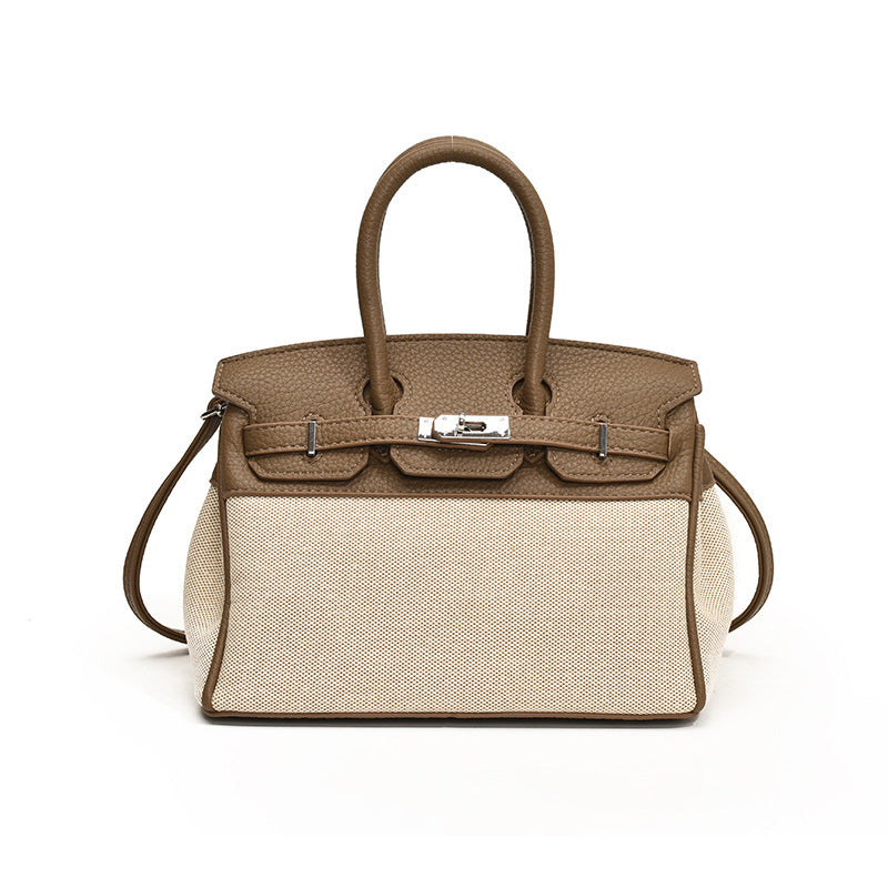 Women's Fashionable High-grade Platinum Kelly Summer Niche Tote Bags