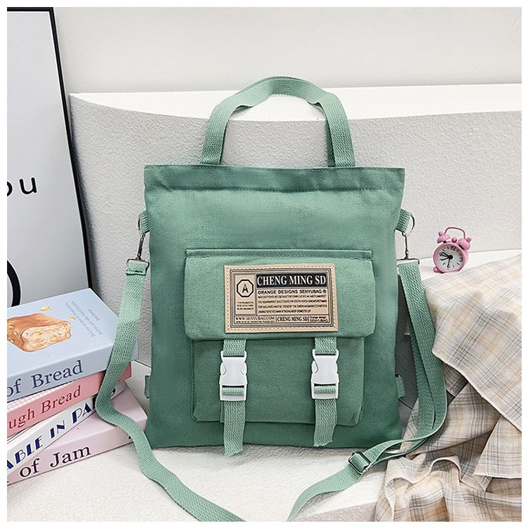 Capacity Multipurpose Canvas Female Junior High Bags