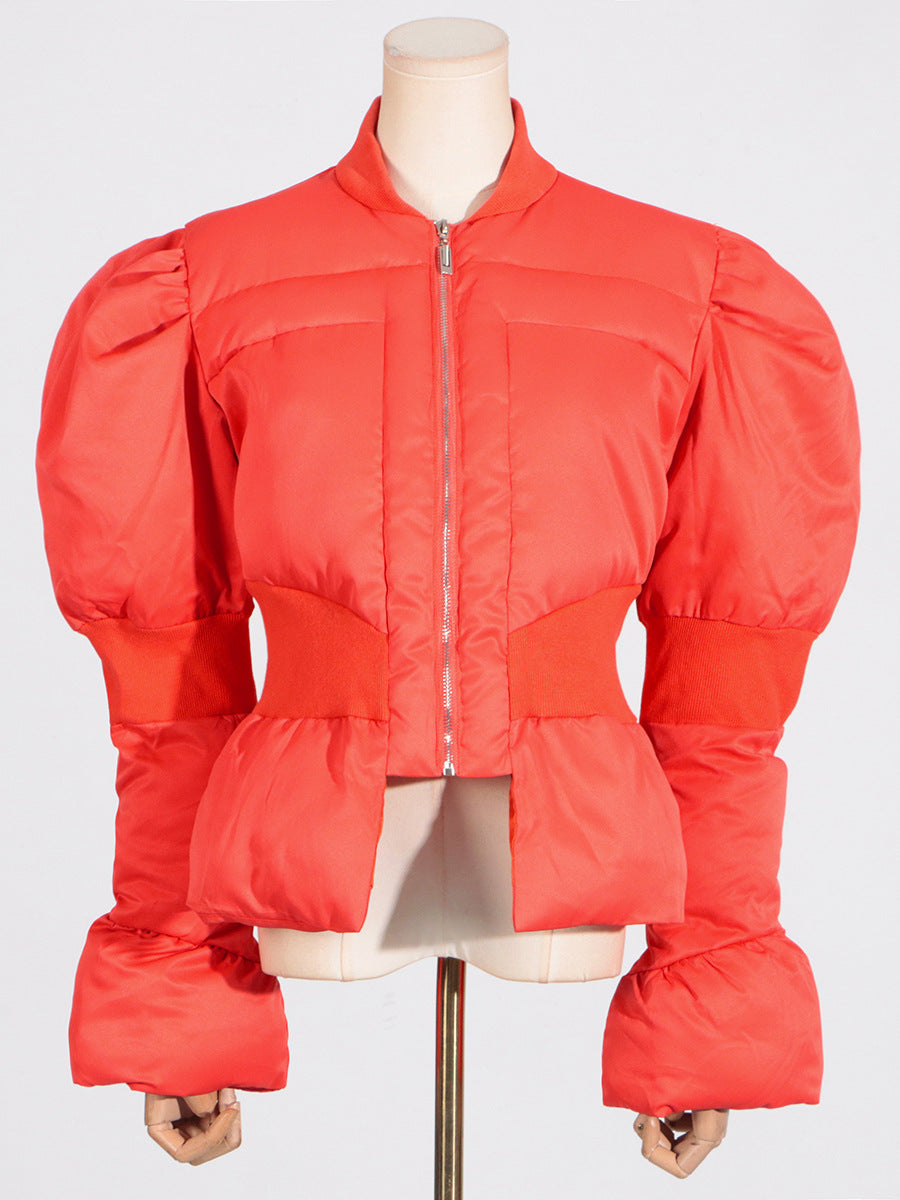 Women's Wear Versatile Slimming Stand Collar Long Jackets
