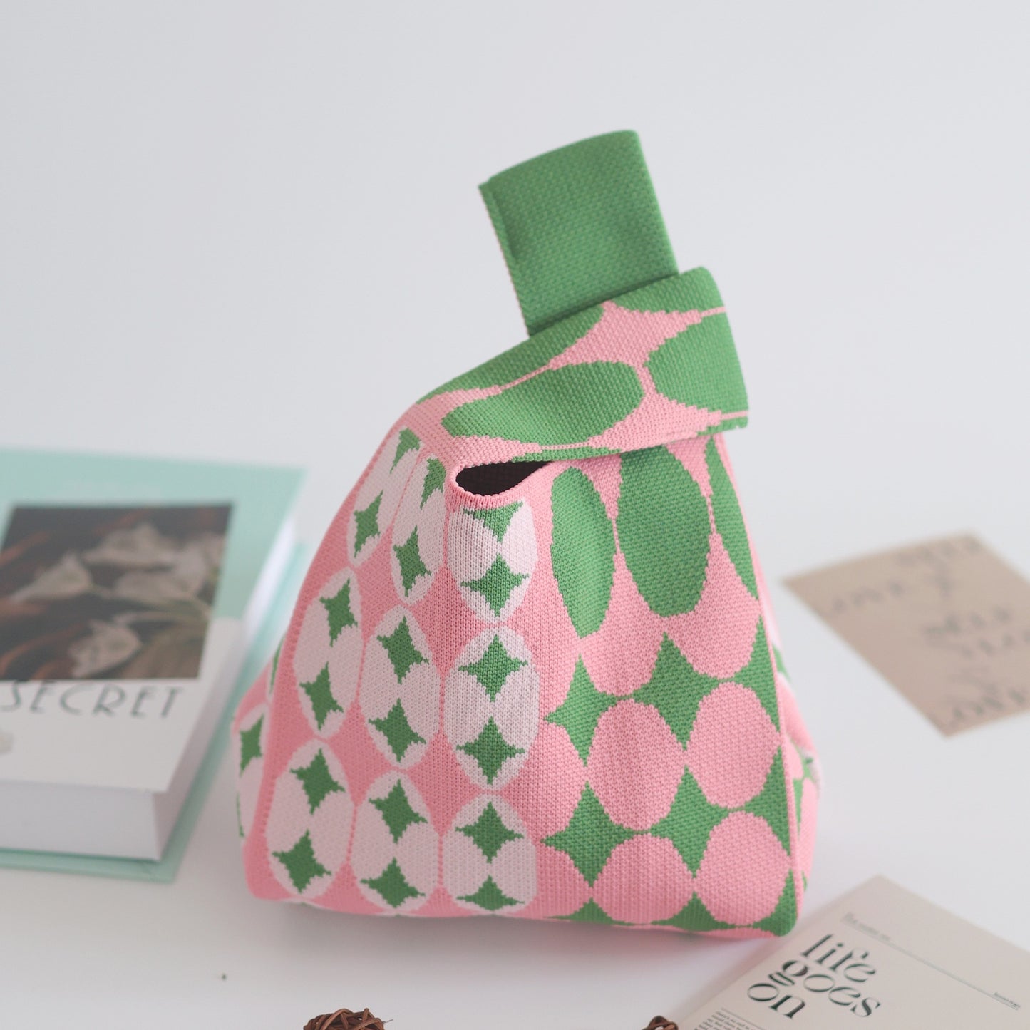 Women's Stylish Knitted Woven Vest Simple Handbags