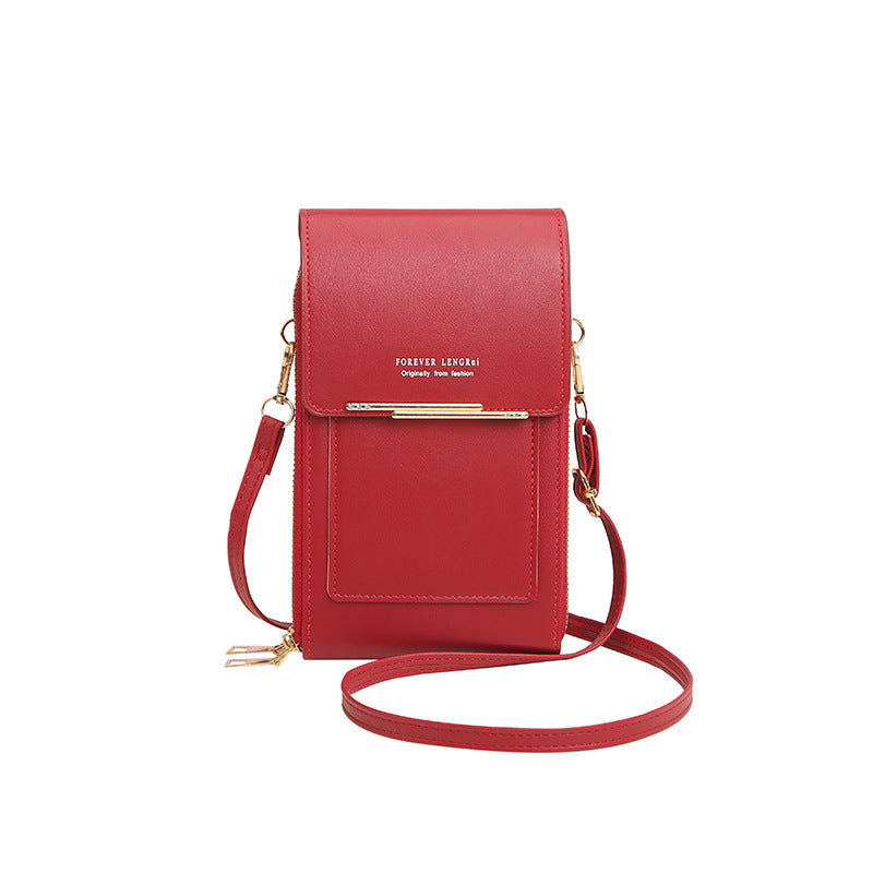 Women's Stylish Versatile Zipper Solid Color Simple Bags