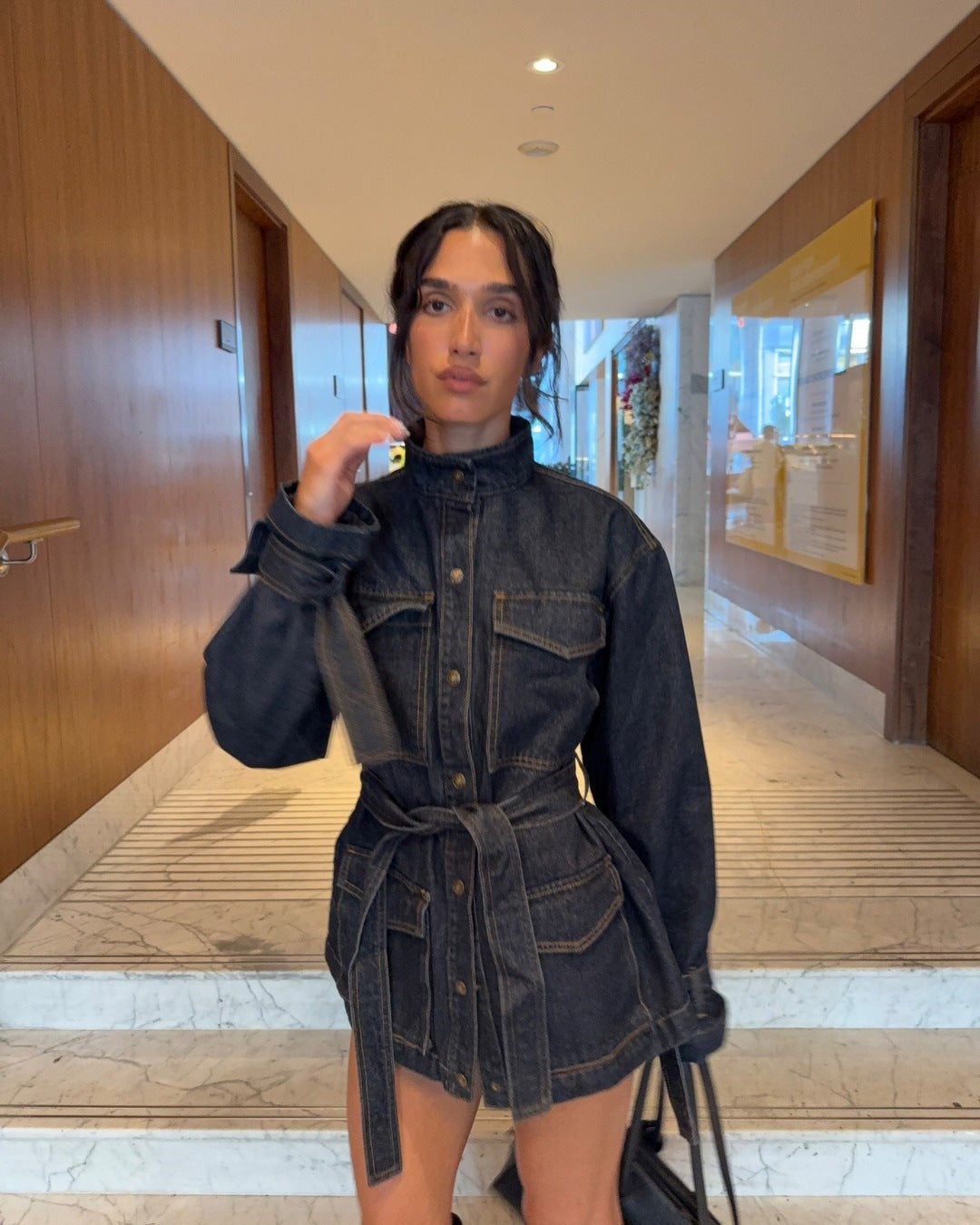 Women's Casual Fashion Loose Lapel Single-breasted Denim Jackets