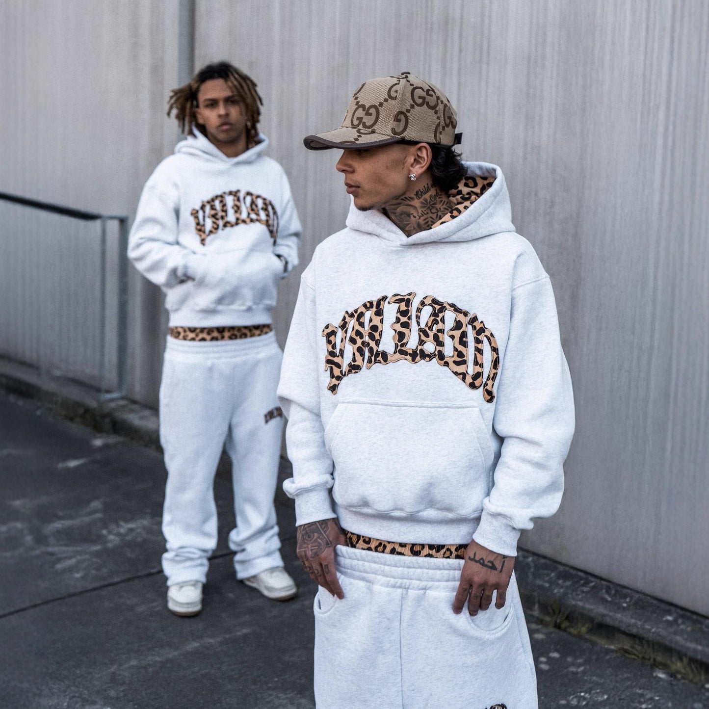 Women's & Men's Trendy Hooded Letters Embroidery Pullover Suits