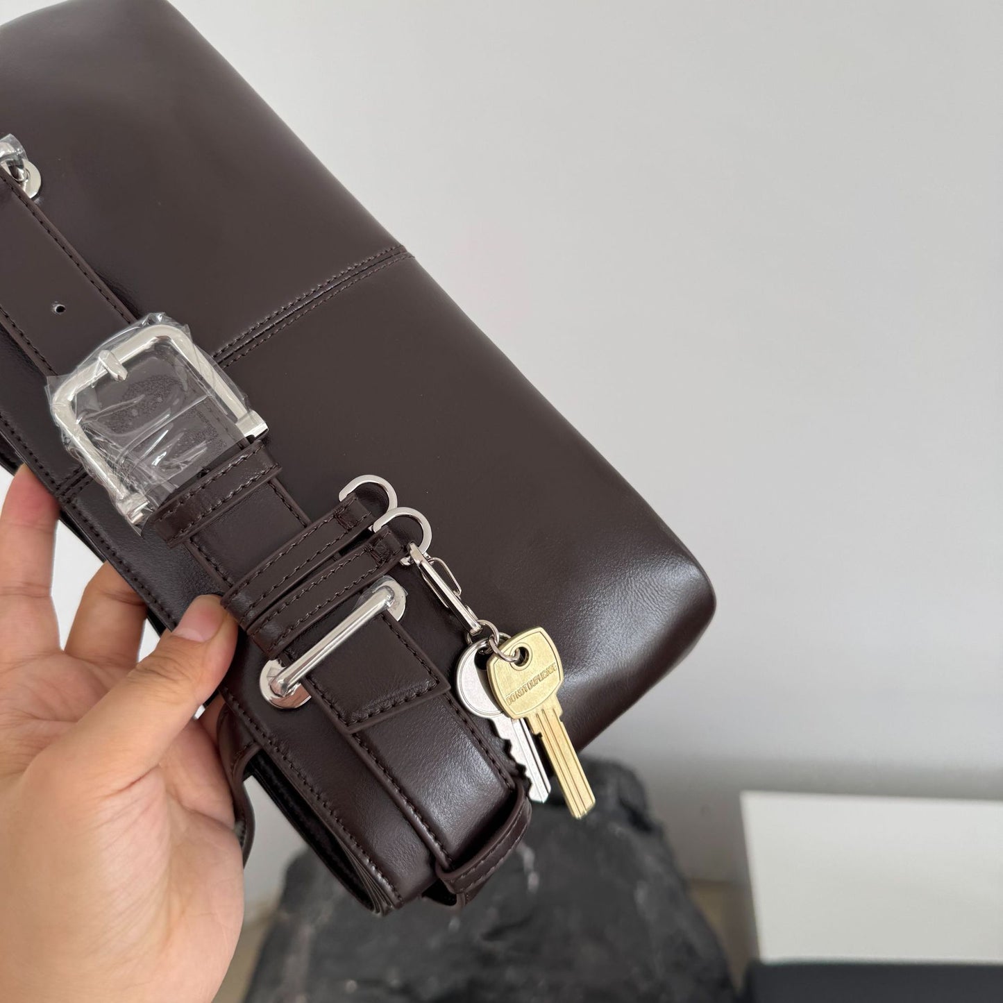 Women's Design High-grade Retro Wind Underarm Genuine Leather Armpit Bags