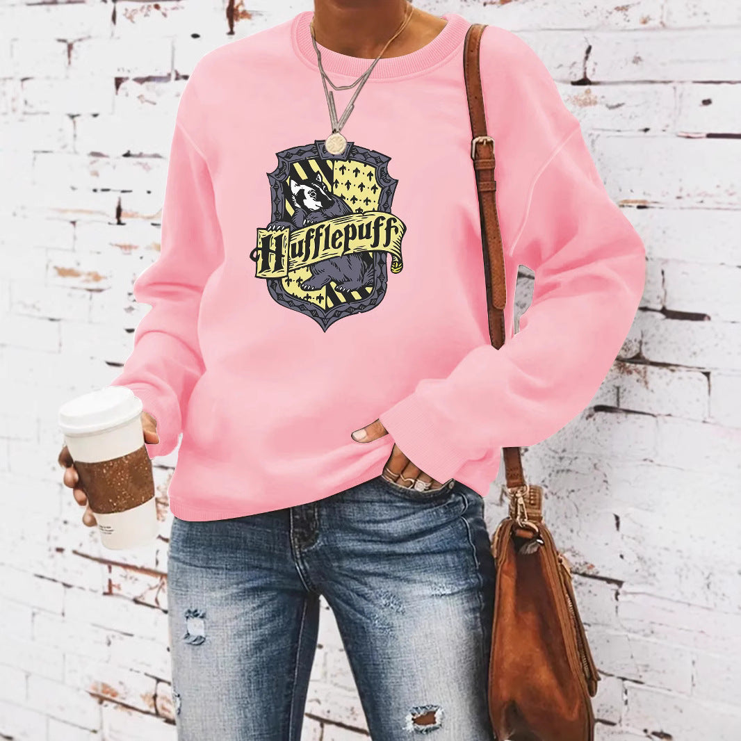Stylish Women's Round Neck Trends Long-sleeved Tops