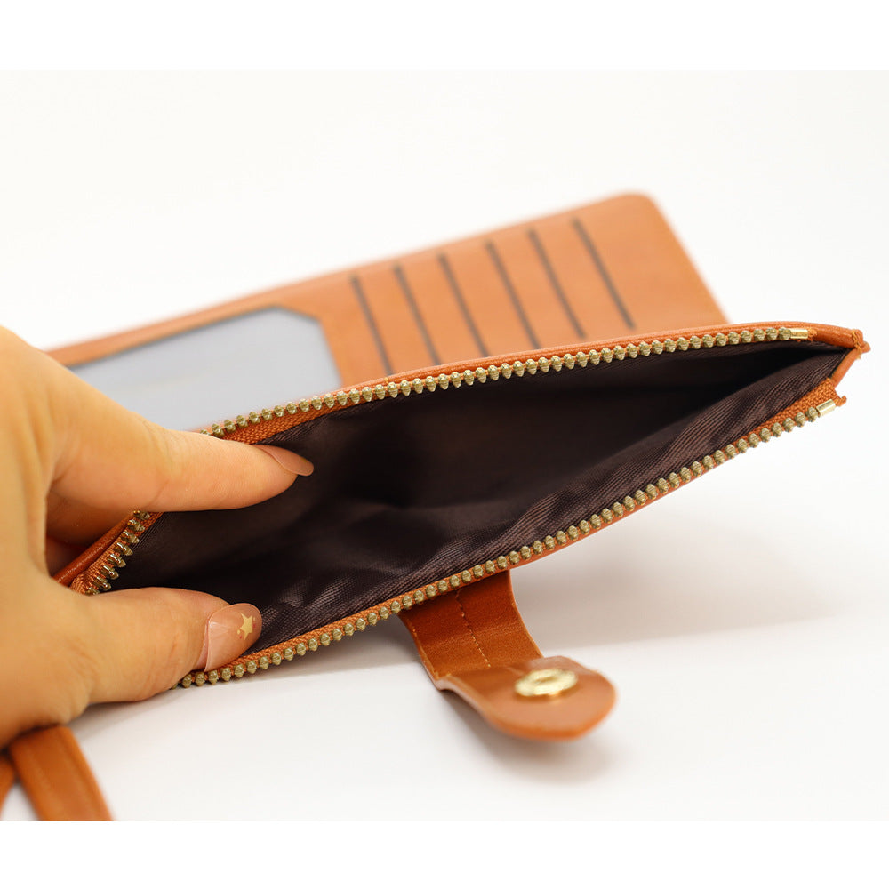 Women's Fresh Sweet Two-fold Long Multiple Slots Purses