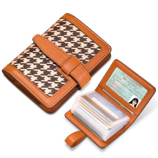 Driving License Female Compact Exquisite Multiple Slots Card Holder