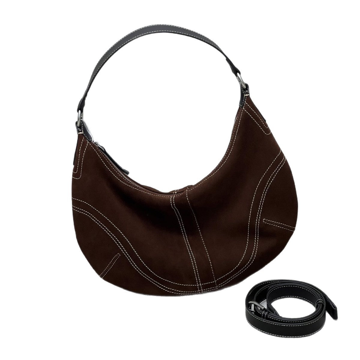 Baseball Matte Leather Underarm High-grade Selenodont Crossbody Bags