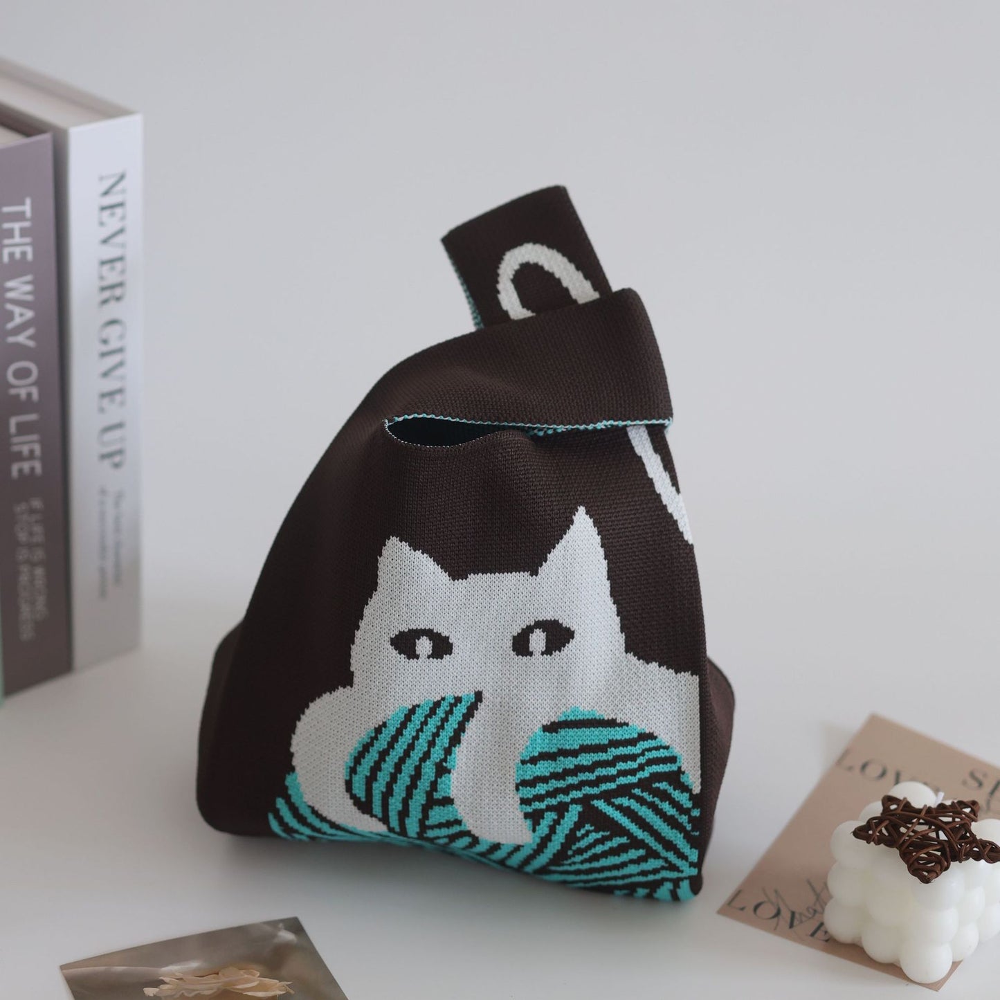 Women's Stylish Knitted Woven Vest Simple Handbags